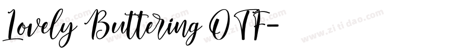 Lovely Buttering OTF字体转换